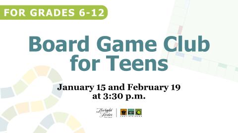 board game club for teens