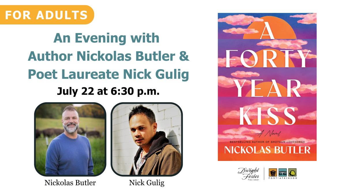 An Evening with Author Nickolas Butler and Poet Laureate Nick Gulig
